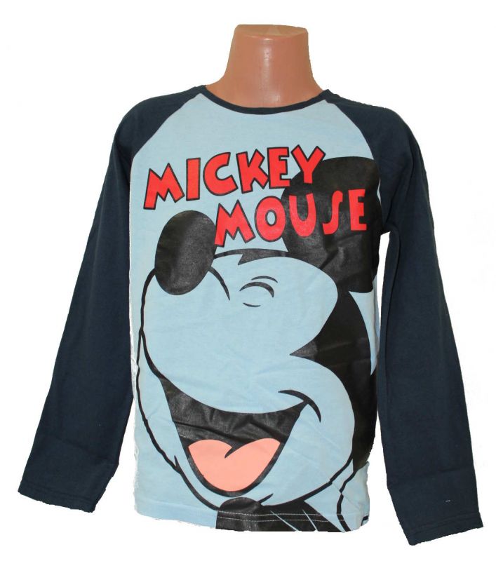 Triko dlouhý rukáv MICKEY MOUSE - modré Disney