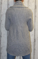 Dámský pletený kardigan, dámský dlouhý svetr, dámský pletený kardigan, dámský šedý svetr, dlouhý šedý kardigan