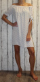 Dámské letní šaty, plážové šaty, dámská tunika, pohodlné šaty, puntíkaté šaty, bílé šaty Italy Moda
