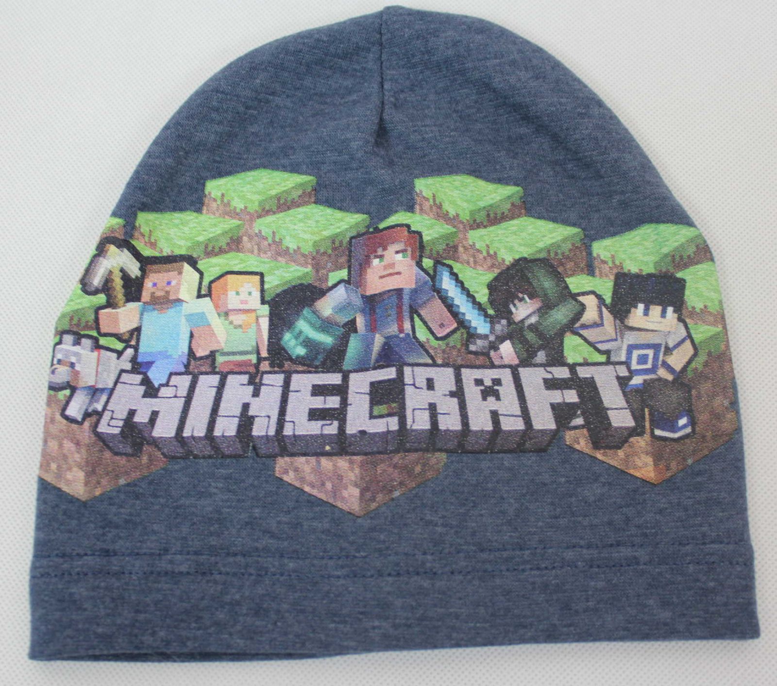 dětská čepice Minecraft, chlapecká bavlněná čepice Minecraft, čepice Minecraft, oblečení Minecraft