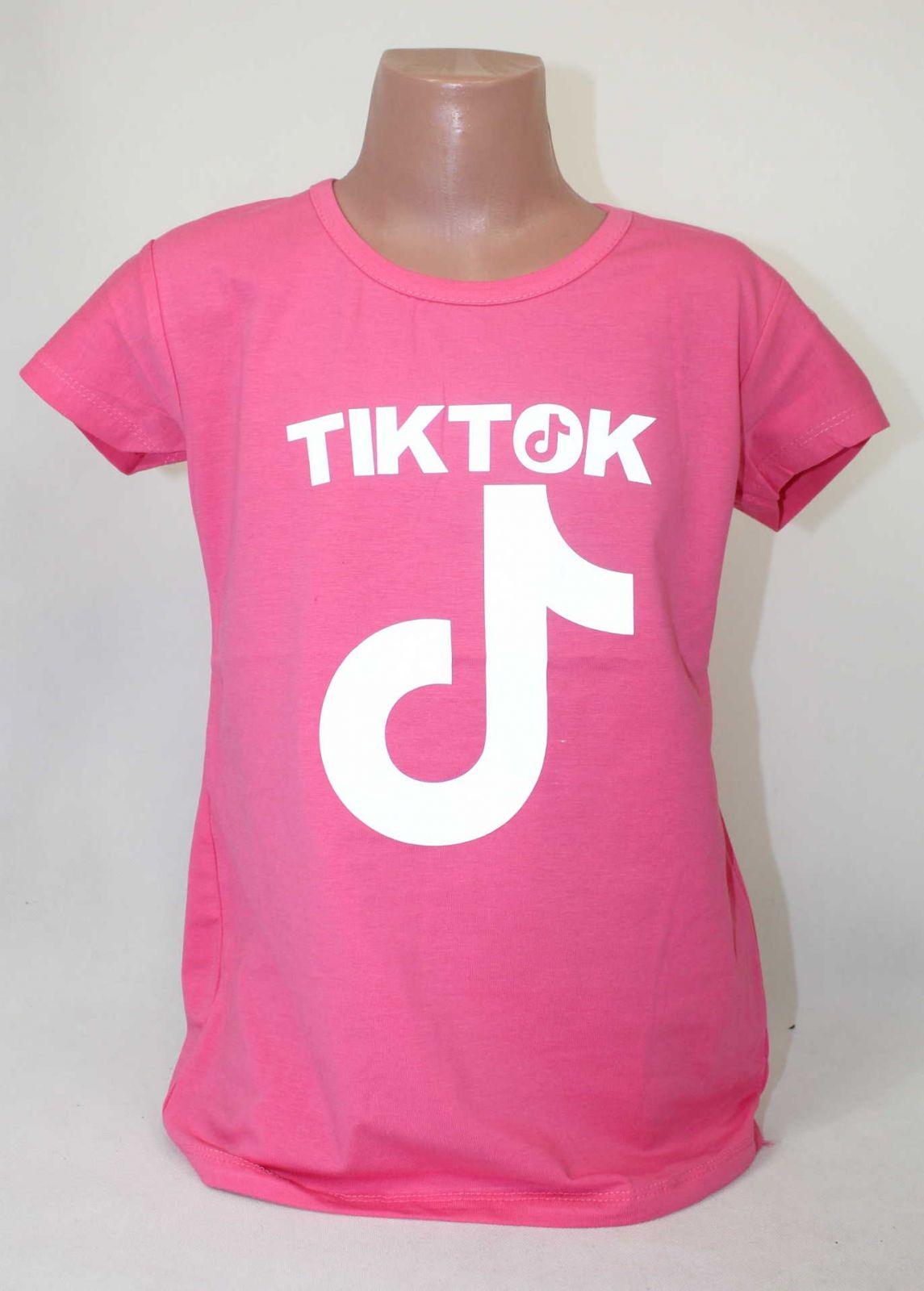 dívčí tričko Tik Tok, triko krátký rukáv Tik Tok, bavlněné tričko Tik Tok, Tik Tok oblečení, růžové tričko