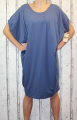 Dámské letní šaty, plážové šaty, dámská tunika, pohodlné šaty dámské volné šaty, modré volné šaty Italy Moda