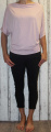 Dámské tričko krátký rukáv, tričko spadlá ramena, dámské volné triko, dámské růžové tričko Italy Moda