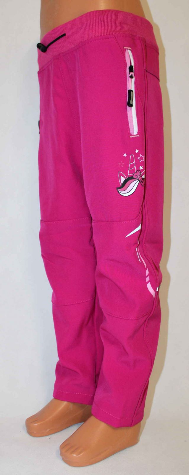 Dětské softshellové kalhoty KUGO, zateplené kalhoty, zimní kalhoty, podzimní kalhoty, dívčí softshellové kalhoty, dětské zateplené kalhoty, softshellové kalhoty, růžové teplé kalhoty
