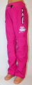 Dětské softshellové kalhoty KUGO, zateplené kalhoty, zimní kalhoty, podzimní kalhoty, dívčí sofshellové kalhoty, zateplené dívčí kalhoty, růžové softshellové kalhoty | 104, 128