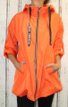 Dámská šusťáková bunda, dámský šusťákový kabátek, jarní bunda, šusťáková bunda, dlouhá šusťáková bunda, oranžová šusťáková bunda