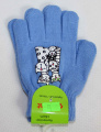 Dětské prstové rukavice, modré prstové rukavice, slabé rukavice, pletené rukavice, dívčí prstové rukavice