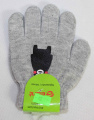 Dětské prstové rukavice,šedé s medvědem prstové rukavice, slabé rukavice, pletené rukavice, chlapecké prstové rukavice, dívčí prstové rukavice