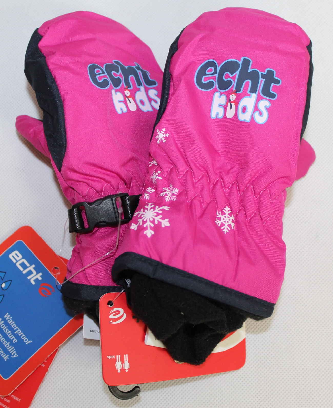 Dětské zimní palčáky, zimní rukavice, dětské rukavice, lyžařské palčáky, černé palčáky, růžové palčáky, dětské zimní rukavice, nepromokavé rukavice, dívčí palčáky Echt