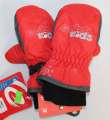 Dětské zimní palčáky, zimní rukavice, dětské rukavice, lyžařské palčáky, šedé palčáky, červené palčáky, dětské zimní rukavice, nepromokavé rukavice Echt