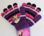 Prstové rukavice Violetta, dívčí prstové rukavice, úpletové rukavice, fialové rukavice Violetta