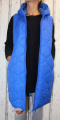 Dámská dlouhá vesta, dámská prošívaná vesta, dlouhá modrá vesta, dámská vesta, jarní vesta, podzimní vesta