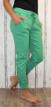 dámské plátěné kalhoty, dámské kalhoty, dámské letní kalhoty, dámské pohodlné kalhoty, lehké kalhoty, dámské zelené kalhoty, 