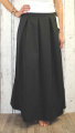 Dámská dlouhá sukně, dámská balonová sukně, dlouhá černá sukně, skládaná sukně, černá sukně, dlouhá sukně se širokou gumou, elegantní dlouhá sukně
