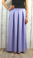 Dámská dlouhá sukně, dámská balonová sukně, dlouhá fialová sukně, skládaná sukně, fialová sukně, dlouhá sukně se širokou gumou, elegantní dlouhá sukně