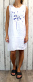 Dámské letní šaty, šaty s širokými ramínky, bílo-modré letní šaty, bavlněné šaty, lněné šaty Italy Moda