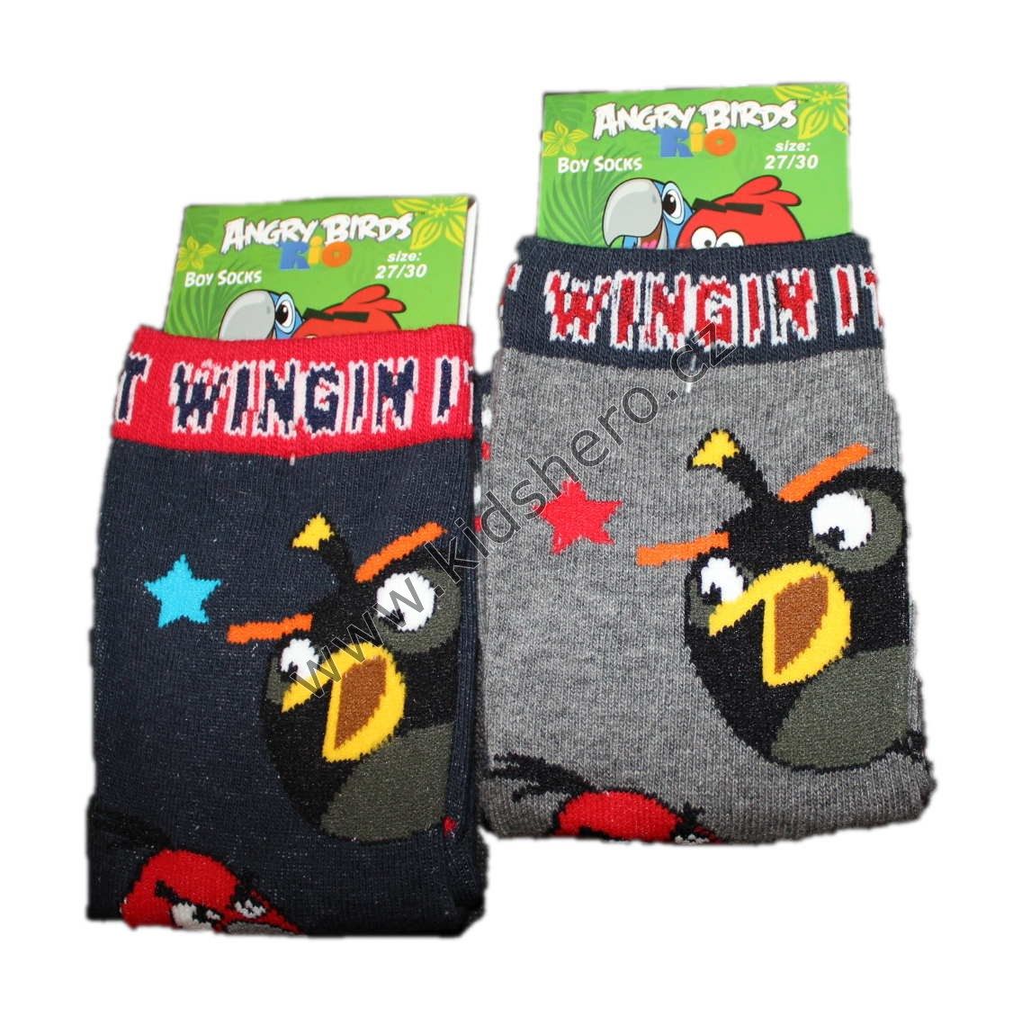 Dětské ponožky ANGRY BIRDS, chlapecké ponožky Angry Birds Rio