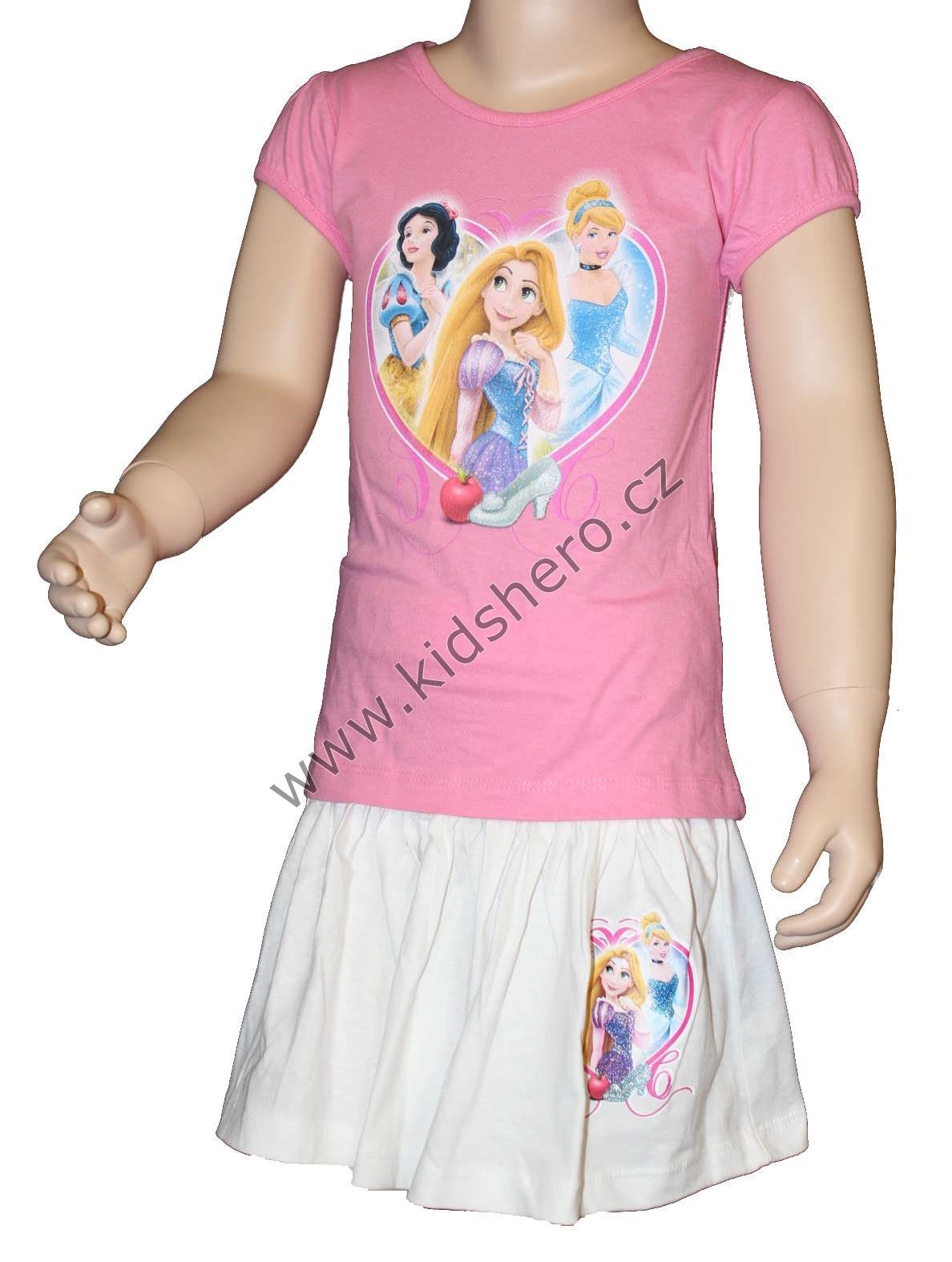 Letní set - tričko+sukýnka PRINCESS Disney