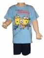 Dětský letní set triko tričko kraťasy dětské krátké pyžamo Mimoni chlapecké licenční | 116