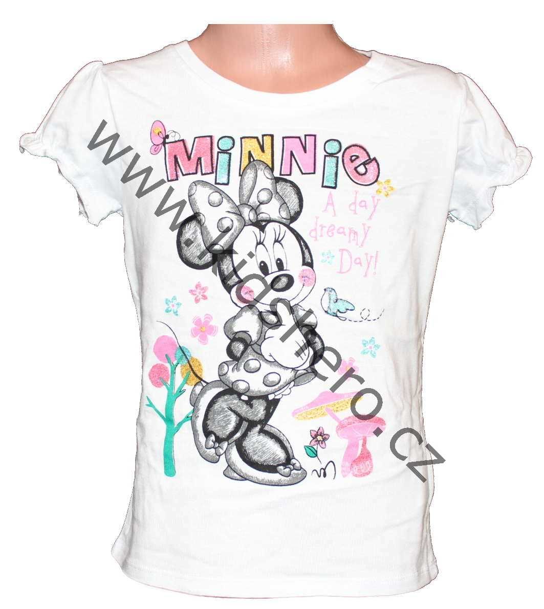 Triko tričko krátký rukáv MINNIE dívčí triko Disney