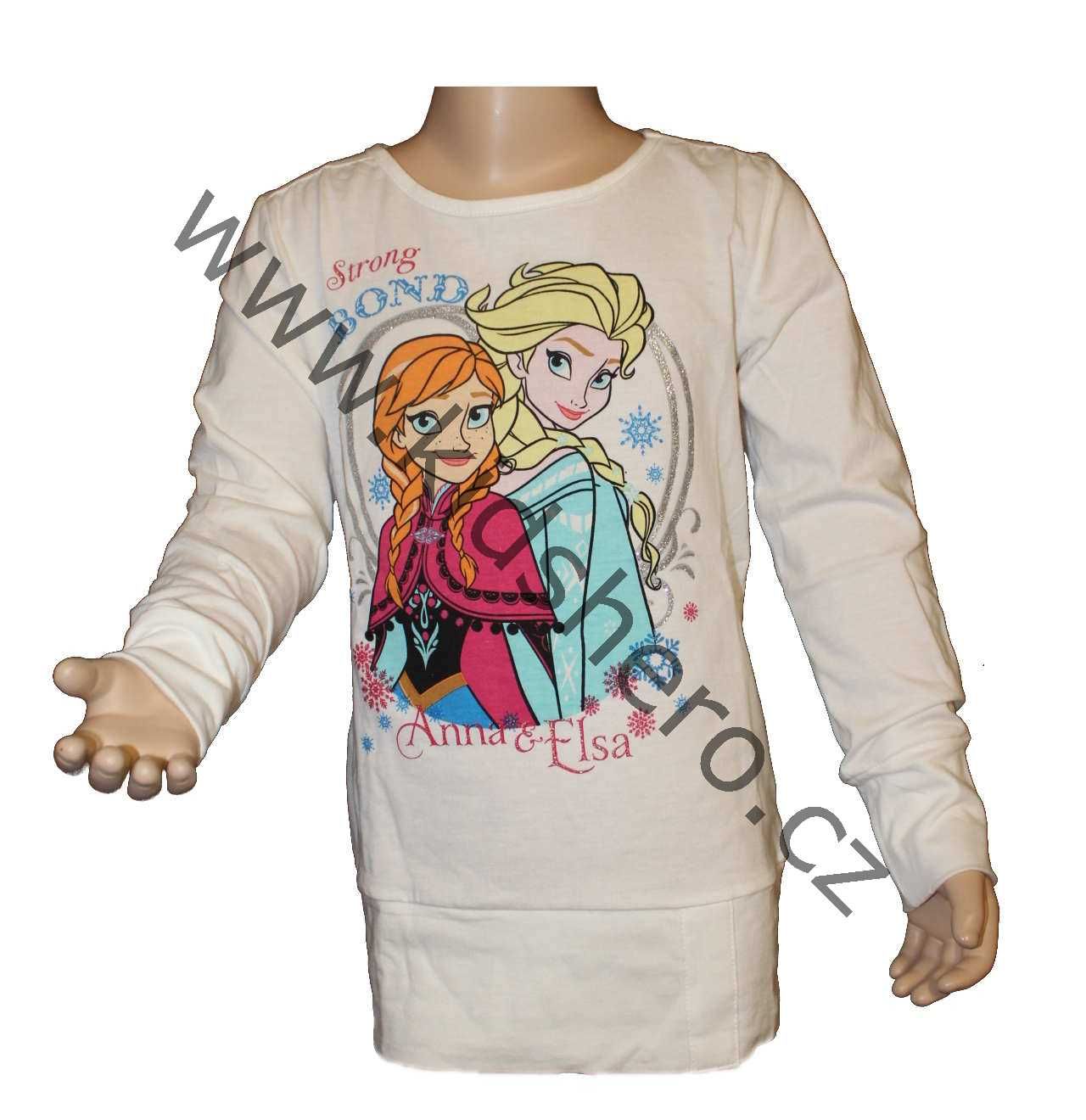 tunika Frozen, triko dlouhý rukáv, tričko ledové království Disney