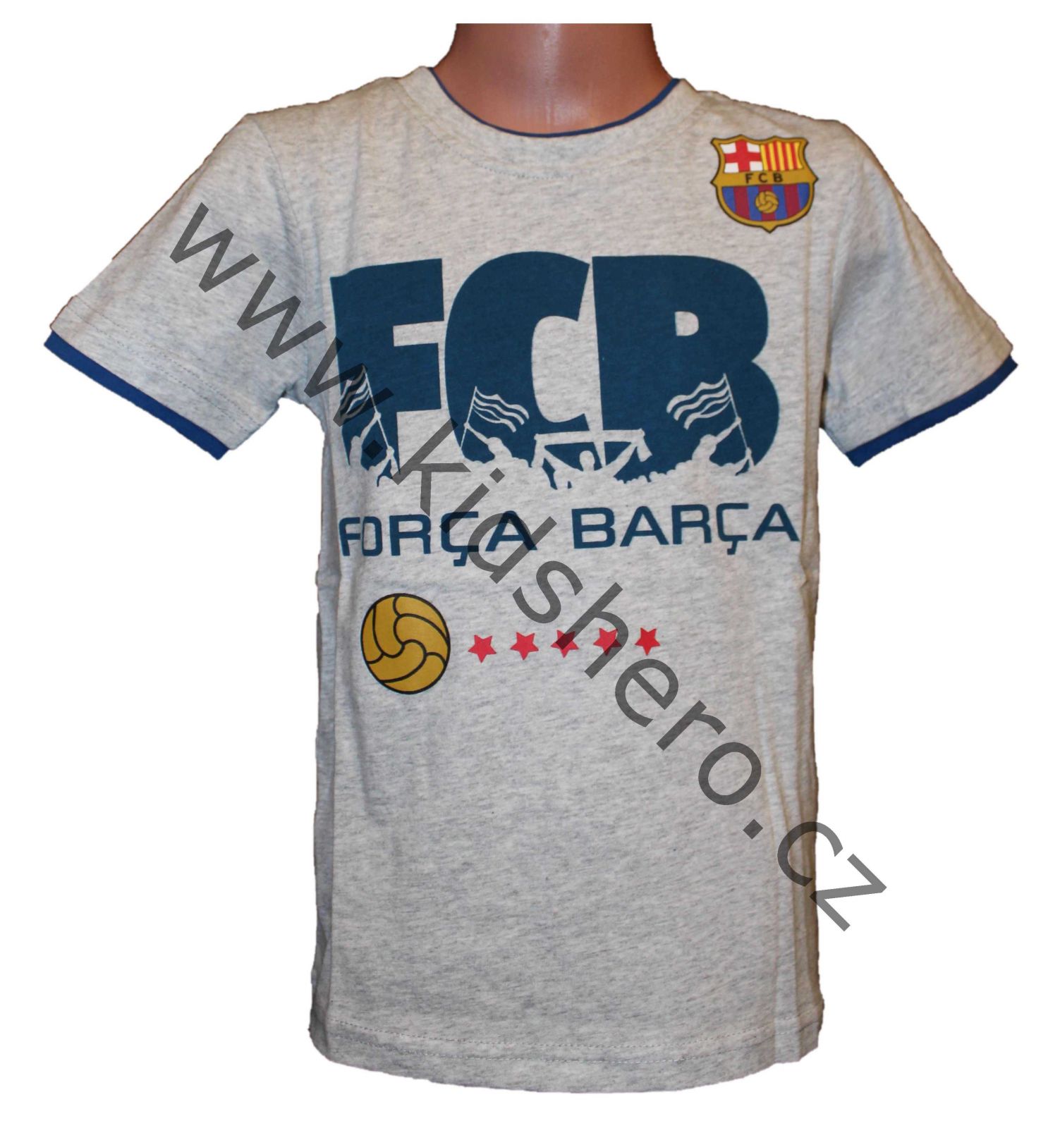 Dětské triko FC BARCELONA krátký rukáv chlapecké Messi