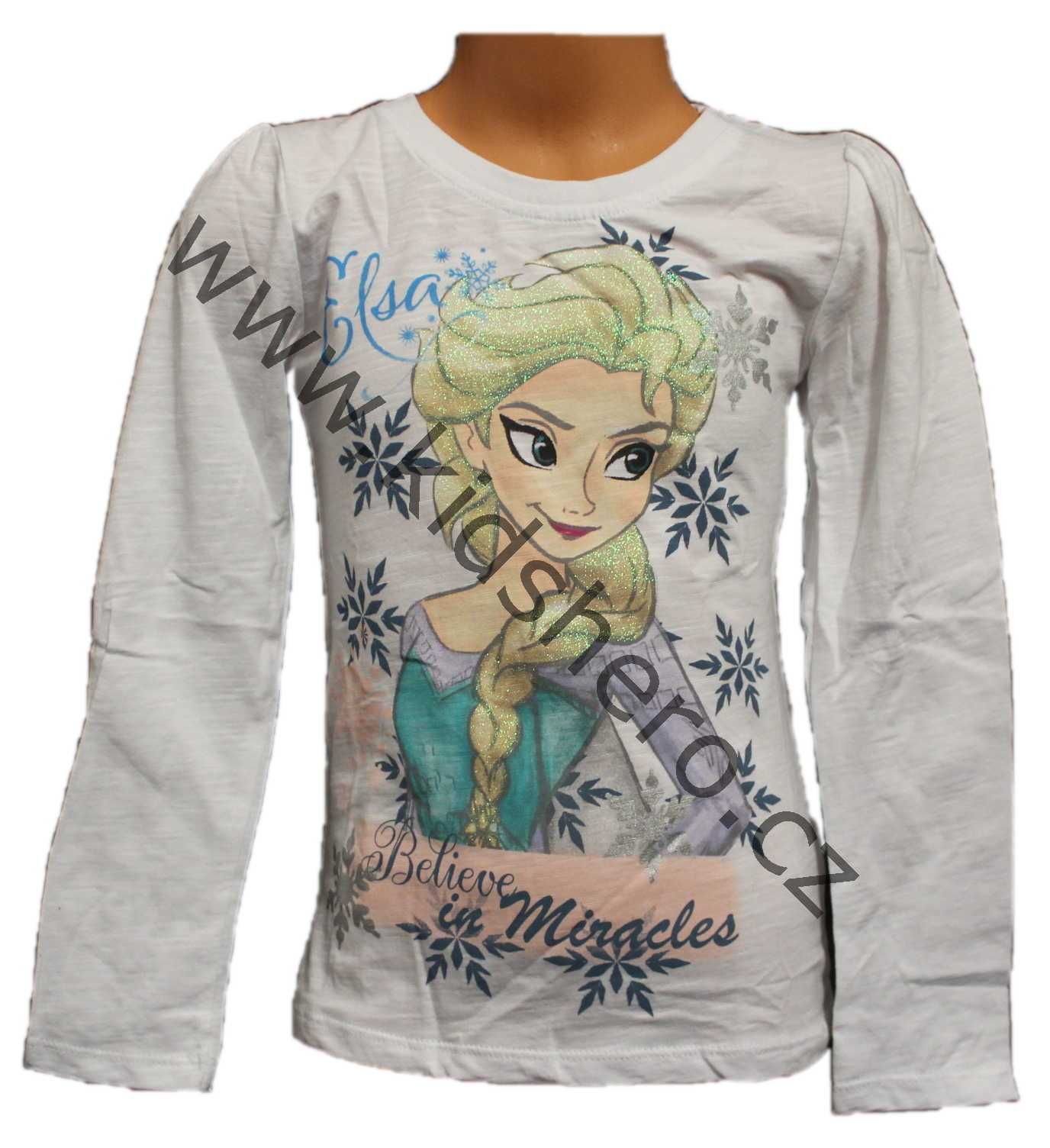 tunika Frozen, triko dlouhý rukáv, tričko ledové království Disney