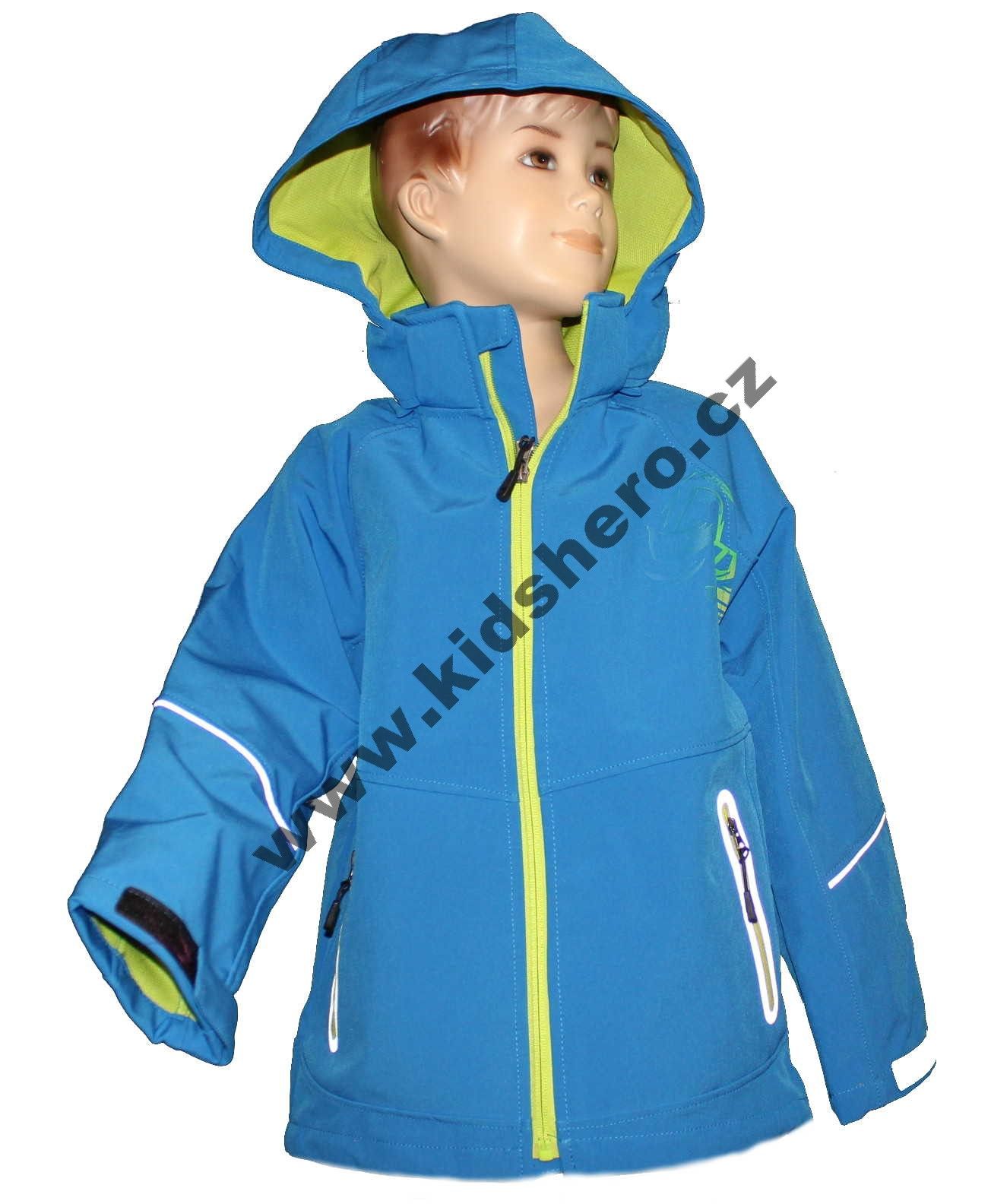 Dětská jarní softshellová bunda KUGO, dívčí softshellová bunda, chlapecká softshellová bunda, jarní bundy, podzimní bunda